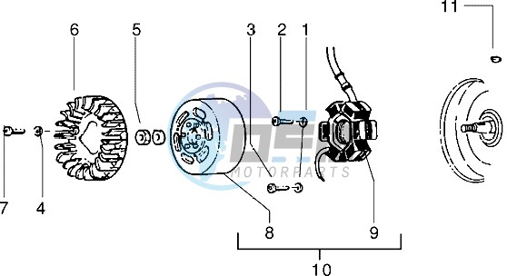 Flywheel magneto