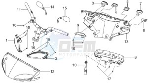 JET EURO X 50 25 KMH E2 drawing HANDLEBAR / HANDLEBAR COVER / DASHBOARD