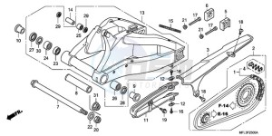 CBR1000RA9 UK - (E / ABS MKH) drawing SWINGARM