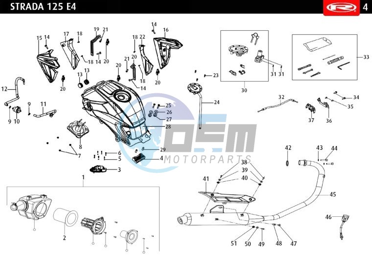 AIR FILTER - FUEL TANK - EXHAUST