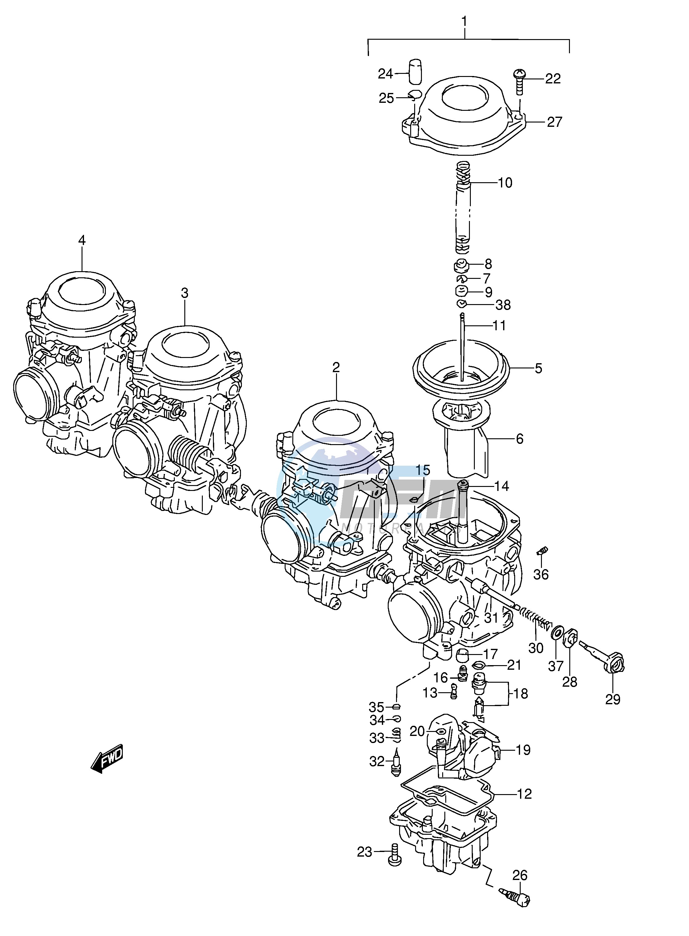 CARBURETOR (MODEL P R S T)