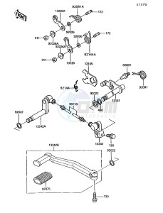 ZG 1200 B [VOYAGER XII] (B6-B9) [VOYAGER XII] drawing GEAR CHANGE MECHANISM