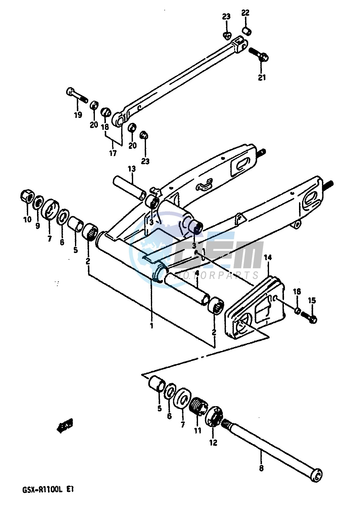 REAR SWINGING ARM (MODEL L)