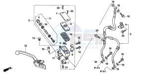 CBF1000T drawing FR. BRAKE MASTER CYLINDER (CBF1000)