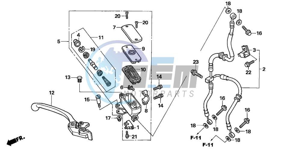 FR. BRAKE MASTER CYLINDER (CBF1000)