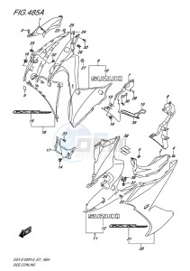 GSX-S1000F ABS EU drawing SIDE COWLING (PGZ AV4)