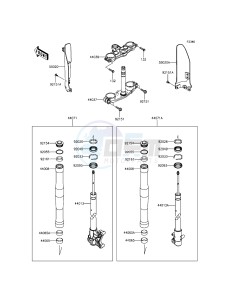 D-TRACKER KLX150HGF XX (EU ME A(FRICA) drawing Front Fork