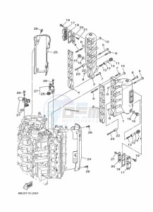 F350AET1U drawing CYLINDER-AND-CRANKCASE-3