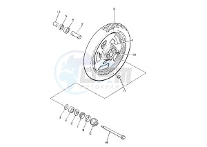 V-MAX 1200 drawing FRONT WHEEL