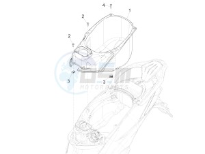 Liberty 125 iGet 4T 3V ie ABS (EMEA) drawing Helmet huosing - Undersaddle