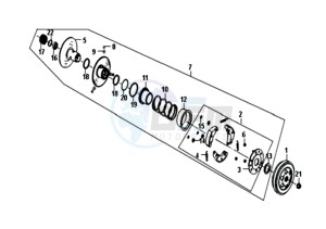 ORBIT II 50 45KMH (L8) EU drawing CLUTCH