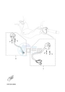 YP125RA (ABS) X-MAX125 ABS X-MAX (2DMA 2DMA) drawing HANDLE SWITCH & LEVER