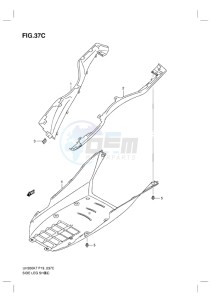 UH200 BURGMAN EU-UK drawing SIDE LEG SHIELD