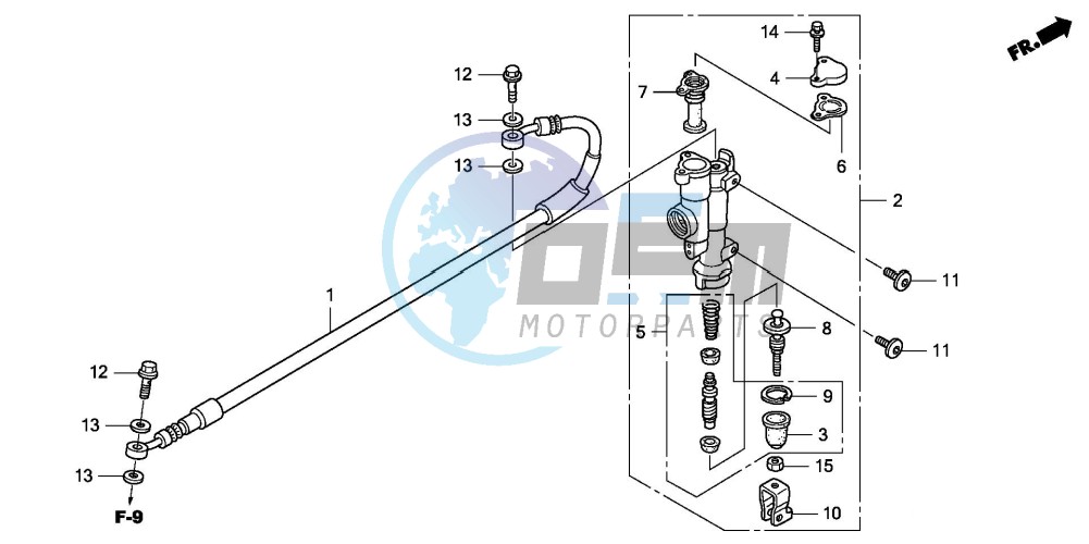 RR. BRAKE MASTER CYLINDER