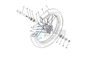 YZ F 250 drawing FRONT WHEEL