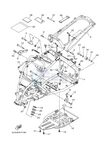 YFM700R YFM70RSSG RAPTOR 700 SPECIAL EDITION (B467) drawing FRAME