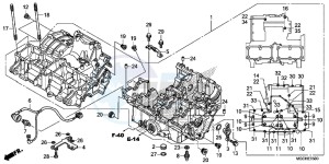 CB1100CAH UK - (E) drawing CRANKCASE