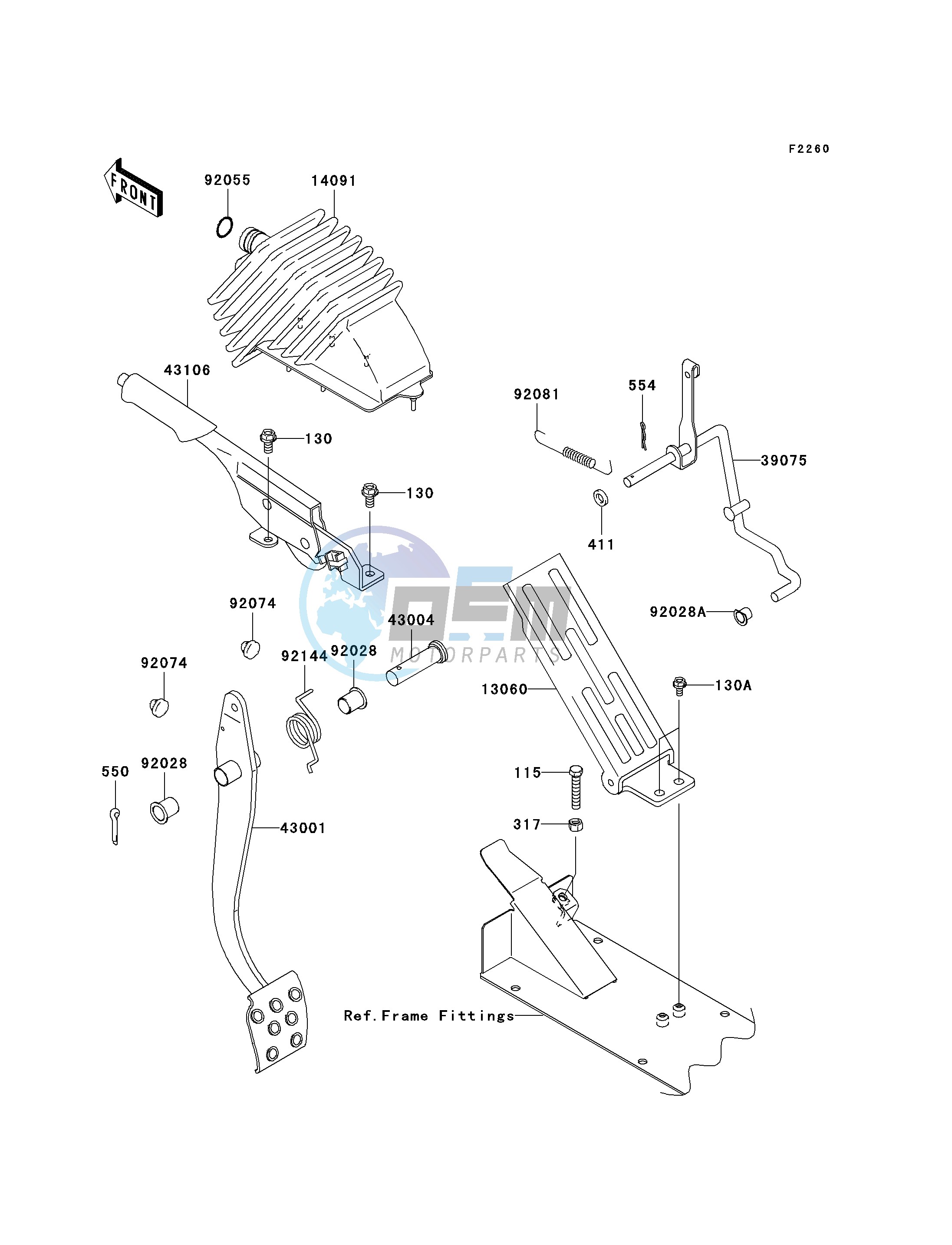 BRAKE PEDAL_THROTTLE LEVER