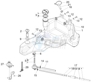 Zip 50 2T drawing Fuel tank