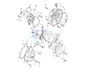 XJ6-NA ABS 600 drawing CRANKCASE COVER 1