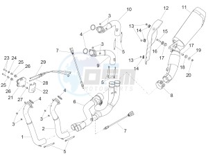 RSV4 1000 RR (EMEA) (EU, IL) drawing Exhaust pipe