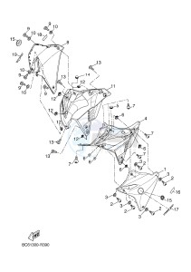 MTT690-U MT-07 TRACER TRACER 700 (BC62 BC62 BC62 BC62 BC62) drawing COWLING 2