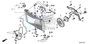 NC750XDG SH125AS UK - (E) drawing RADIATOR