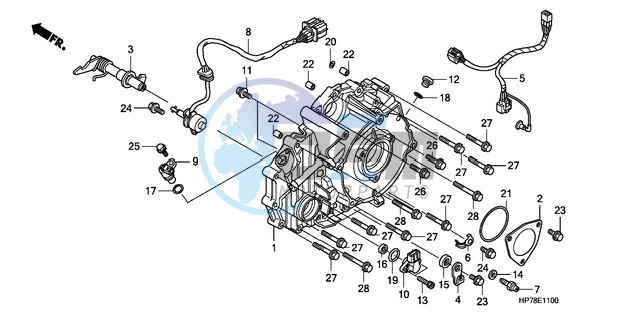 REAR CRANKCASE COVER