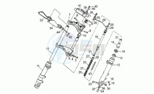 Strada 750 drawing Front fork