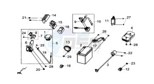 JOYMAX 250i drawing ELECTRONIC PARTS