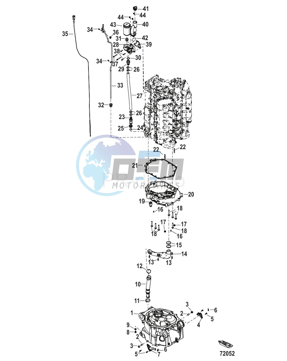 Oil Sump and Oil Filter Assembly