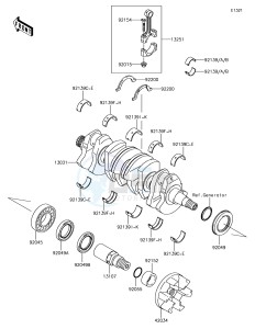 JET SKI STX-15F JT1500AGF EU drawing Crankshaft