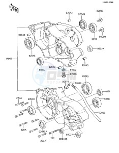 KX 80 E [KX80] (E2-E3) [KX80] drawing CRANKCASE -- 85 KX80-E3- -