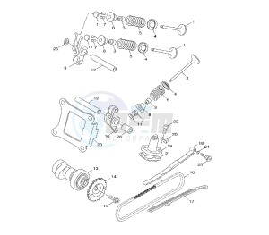 XF GIGGLE 50 drawing CAMSHAFT AND VALVE