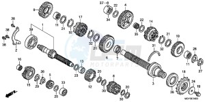 VFR800XD CrossRunner - VFR800X UK - (E) drawing TRANSMISSION