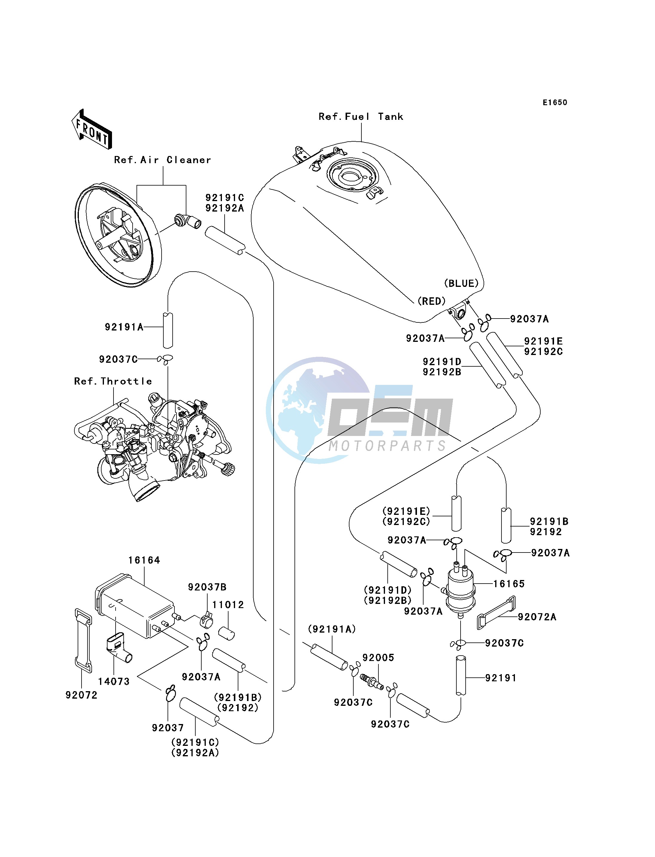 FUEL EVAPORATIVE SYSTEM-- CA- -