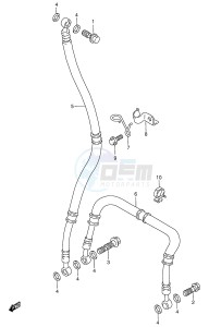 GSX-R750 (E2) drawing FRONT BRAKE HOSE