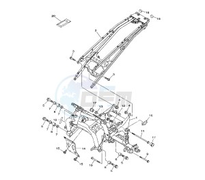 XTZ SUPER TENERE 1200 drawing FRAME