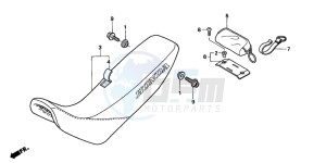 XR400R drawing SEAT