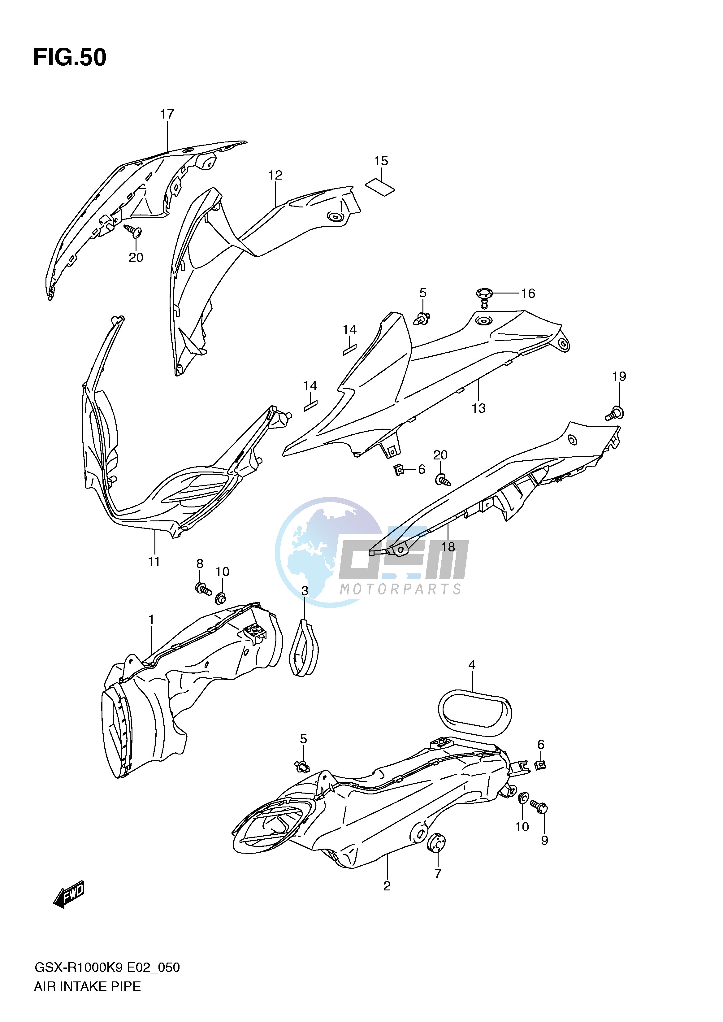 INTAKE PIPE (MODEL K9)