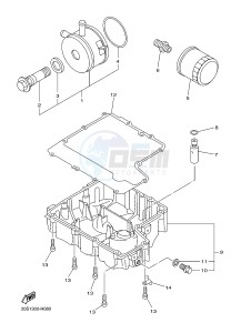 XJ6SA 600 DIVERSION (S-TYPE, ABS) (36D9) drawing OIL CLEANER