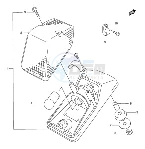 DR350 (E1) drawing TAIL LAMP