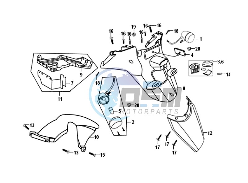 REAR FENDER - MUDGUARD -