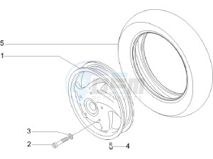 LX 125 4T E3 Vietnam drawing Front wheel