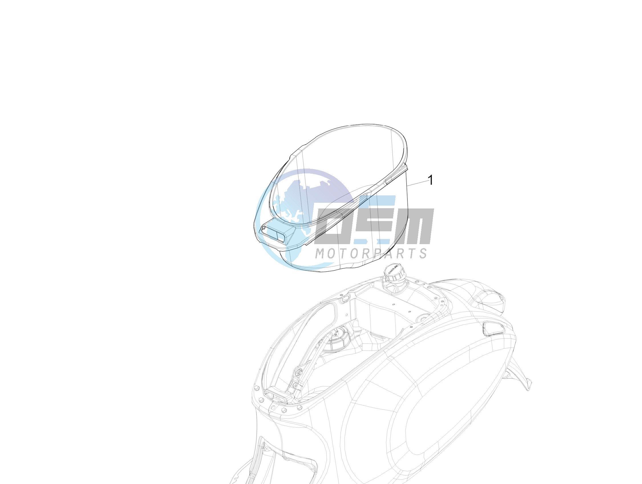 Helmet housing - Undersaddle