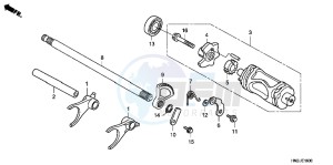 SH125DH UK - (E) drawing FRONT WHEEL