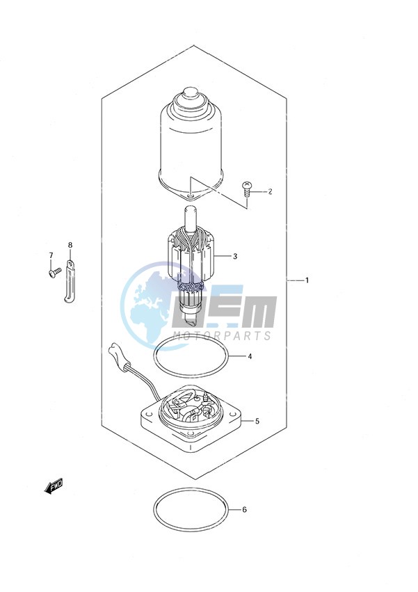 PTT Motor Remote Control w/Power Tilt