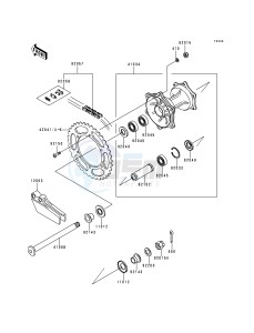 KX 250 L [KX250] (L2) [KX250] drawing REAR HUB