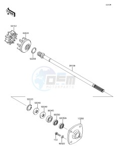 JET SKI ULTRA 310LX JT1500MEF EU drawing Drive Shaft