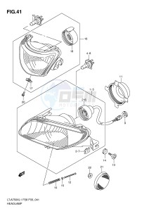 LT-A750X (P28-P33) drawing HEADLAMP (LT-A750XZL1 P28)